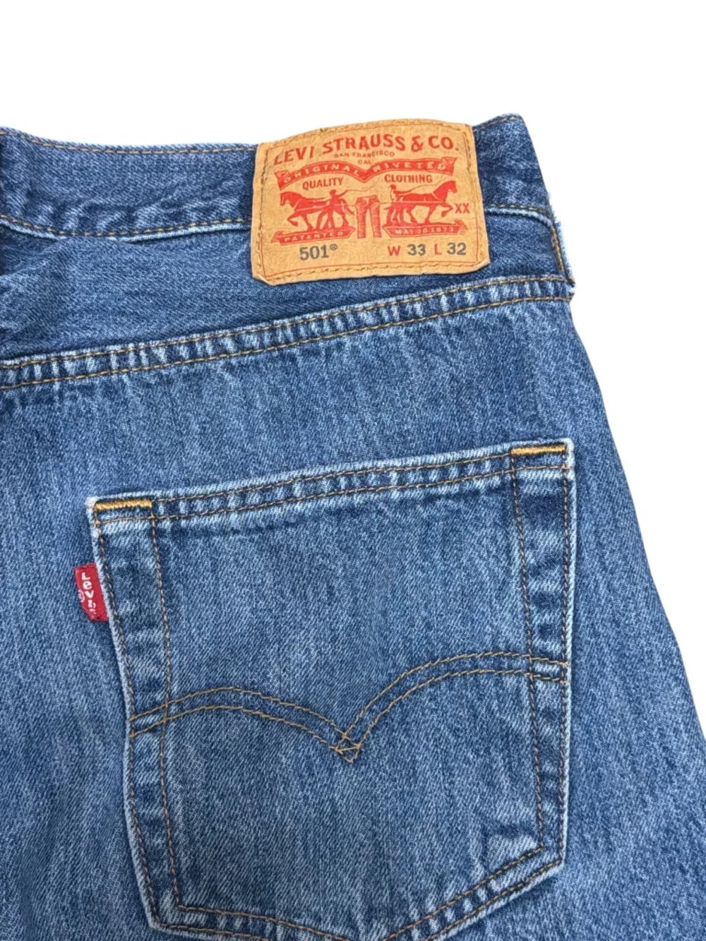 Levi’s 501 XX Men’s 33x32 Straight Leg Button Fly Jeans